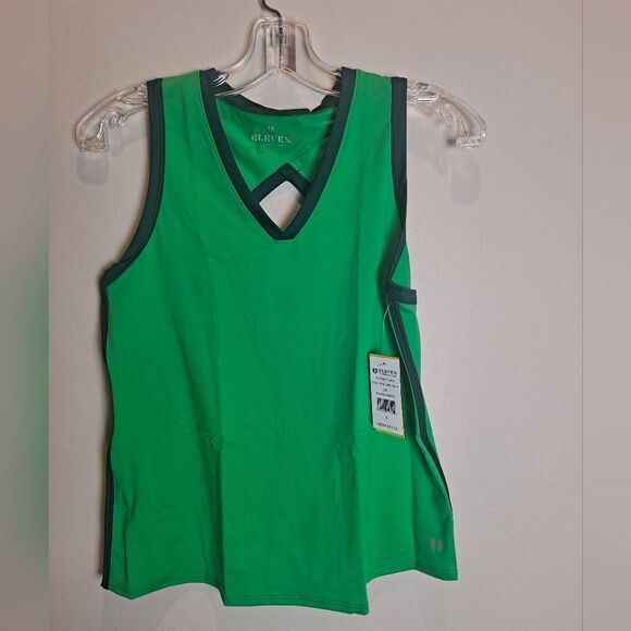 Eleven By Venus Williams Walk The Line Tank Island Green NWT Size Small - Picture 1 of 8